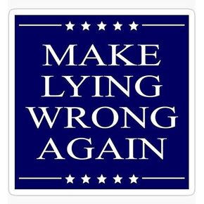 Make Lying Wrong Again Not My President Protest Design - Sticker Graphic - Auto, Wall, Laptop, Cell, Truck Sticker for Windows, Cars, Trucks