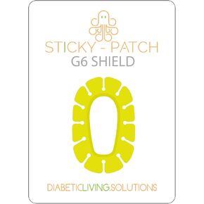 The NEON Yellow G6 Shield for Your Dexcom Over Patches Diabetic Accessory | Reusable and Washable | Great Gift for a Diabetic Child or Adult