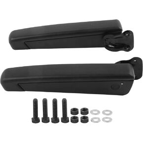 Adjustable Car Armrest for Automobiles Trucks, Pair Car Adjustable Seat Armrest Shock Resistant PU Sponge Black Universal for Automobiles Trucks