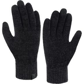 FZ FANTASTIC ZONE Womens Winter Warm Touch Screen Gloves Chenille Elastic Cuffs Knit Gloves for Women Cold Weather Gifts in Kuwait