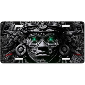 Vikings Aztec Warrior Aluminum License Plate License Plate Front Plate for Any Car Truck SUV