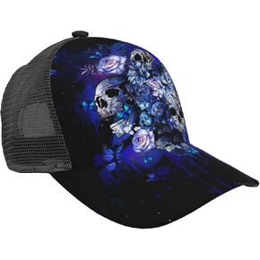 Sugar Skull Baseball Cap Adjustable Dad Hat Trucker Hat Outdoor Cap Sun Hats for Men Women in Kuwait