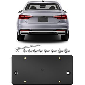 Rear License Plate Bracket Holder for Audi A4 Sedan A4 allroad Quattro S4 Sedan 2009 2010 2011 2012 2013 2014 2015 2016 2017 2018 2019 2020 2021 2022 2023 2024 Plate Holder