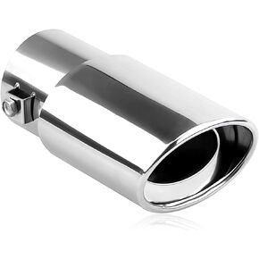 Tail Pipe Exhaust Tips for Trucks & Car, 2.5" to 3.3" Universal Car Exhaust Tip, Stainless Steel Exhaust Tips, Chrome Exhaust Tips, Exhaust Tip for Trucks & Car (Multicolor)