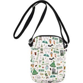 JNIAP Irish Crossbody Bag Ireland Travel Gift Ireland Themed Gifts Ireland Crossbody Purse Irish Travel Purse