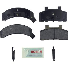 BOSCH BE215H Blue Semi-Metallic Disc Brake Pad Set With Hardware - Compatible With Select Buick Century, LeSabre; Cadillac DeVille; Chevrolet; Oldsmobile 98, Cutlass; Pontiac Bonneville + More; FRONT