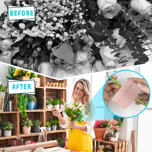Spiral Ikebana Stem Holder 2 Pcs (S+L) Eco Silicone Rubber 2024 New for Flower Arrangement (Semitransparent) in Saudi Arabia