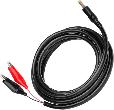 79-Inch Trail Camera Power Cable (2 Pcs): 4.0x1.7mm DC Plug, External Power Cord with Alligator Clips, Compatible with Tactacam Reveal X, XB, SK, Snyper Cameras, etc. Durable Game Camera Accessory in Saudi Arabia