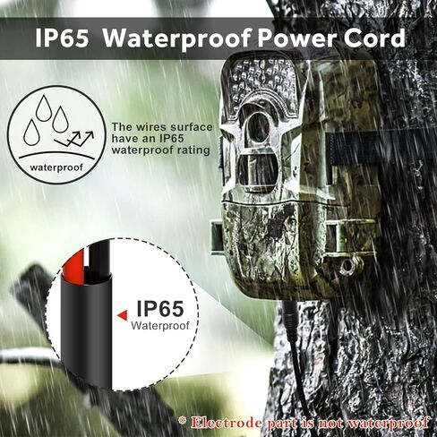 كابل طاقة كاميرا تريل مقاس 79 بوصة (قطعتان): قابس تيار مستمر 4.0 × 1.7 مم، سلك طاقة خارجي مع مشابك تمساح، متوافق مع كاميرات Tactacam Reveal X وXB وSK وSnyper، إلخ. ملحق كاميرا ألعاب متين in Kuwait