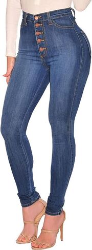 BISUAL Womens High Waisted Butt Lifting Jeans Distressed Stretch Skinny Sexy Colombian Jeans for Women in Kuwait
