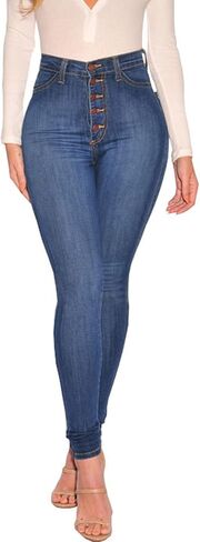 BISUAL Womens High Waisted Butt Lifting Jeans Distressed Stretch Skinny Sexy Colombian Jeans for Women in Kuwait