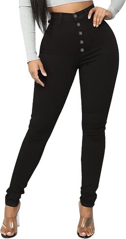 BISUAL Womens High Waisted Butt Lifting Jeans Distressed Stretch Skinny Sexy Colombian Jeans for Women in Kuwait