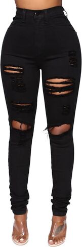 BISUAL Womens High Waisted Butt Lifting Jeans Distressed Stretch Skinny Sexy Colombian Jeans for Women in Kuwait