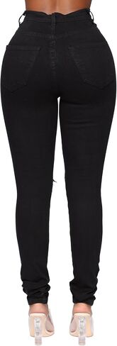 BISUAL Womens High Waisted Butt Lifting Jeans Distressed Stretch Skinny Sexy Colombian Jeans for Women in Kuwait