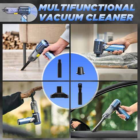 Saker Foldable Car Vacuum Portable Cordless15000PA 3 in 1 Mini Handheld Rechargeable Vacuum Cleaner with Brushless Motor for Car,Office Pet and Home Cleaning HL132 in Kuwait