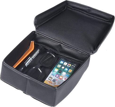 Sekhyna Car Central Control Storage Box Compatible with Chevrolet Corvette C7 2014-2019,Auto Armrest Seat Organizer Box,Armrest Storage Box Back Seat Organizer (Leather) in Saudi Arabia