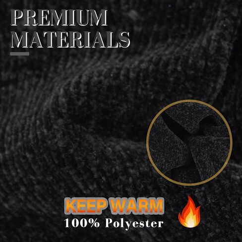 FZ FANTASTIC ZONE Womens Winter Warm Touch Screen Gloves Chenille Elastic Cuffs Knit Gloves for Women Cold Weather Gifts in Kuwait