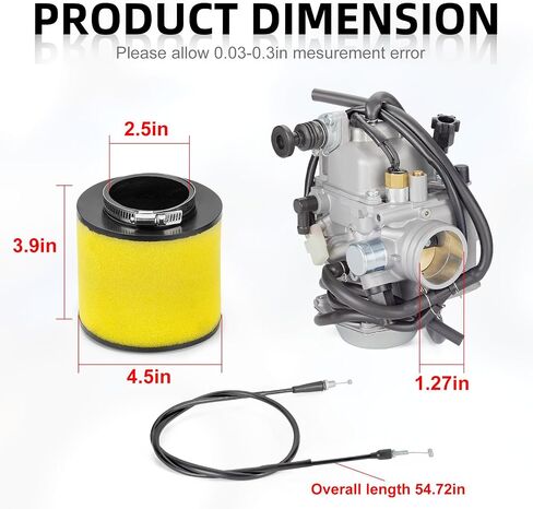 Carburetor & Air Filter Intake Manifold for Honda Foreman 450 TRX450 ES S FE FM 1998-2004 Rancher 350 TRX350 FE FM TE TM 2000-2006 in Saudi Arabia