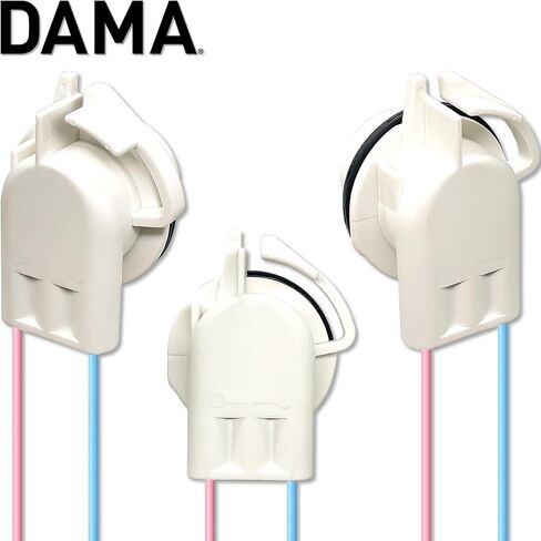 DAMA 3156 3157 Bulb Angled Socket Wire Harness Pigtail Connectors for LED Bulbs Turn Signal Lights DRL Lamps Taillights Retrofit | Durable Tempered Plastic Female Pigtail 12 ga. 18 AWG | Pack of 2 in Kuwait