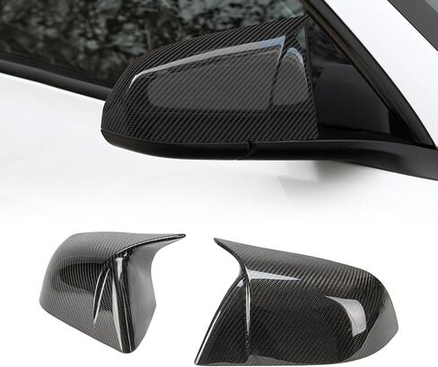 AeroBon Dry Carbon Fiber Mirror Cap Overlay Compatible with 2017-2025 Tesla Model 3 Mirror Caps (MK2 Style) in Kuwait
