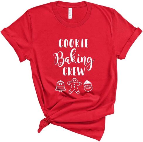 Cookie Baking Crew Shirt. Funny Women's Christmas Shirt. Soft and Comfortable Unisex T-Shirt. in Kuwait