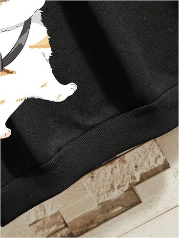 SOLY HUX Men's Sweatshirt Letter Cartoon Graphic Crew Neck Long Sleeve Pullover Tops in Saudi Arabia
