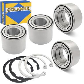 Front & Rear Wheel Bearing Kit Compatible with Kawasaki Brute Force 650 4x4i KVF650 2006-2013 Brute Force 750 KVF750 4x4i 2005-2023