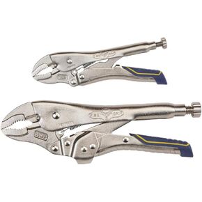 IRWIN VISE-GRIP Locking Pliers Combo Pack, Curved Jaw, 7-Inch & 10-Inch (IRHT82590)