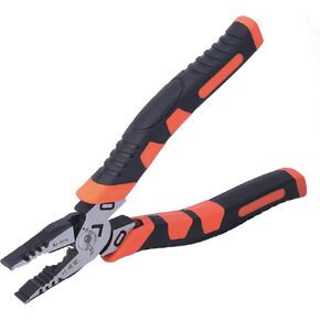 Linesman Pliers, 7 inch/8 inch/9 inch High Leverage Linesman Pliers Heavy Duty Side Cutting Pliers with Anti-slip Handle for Wire Cutting Crimping, Professional Hand Tool for Home Industrial