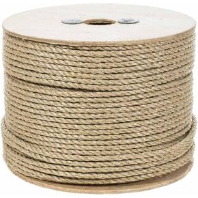 Rope & Cord | Pro-Manila Rope (UnManila) – 3 Strand Twisted Tan Cord – Diameter: 1/4" | 600 Feet