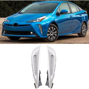 LED Fog Lights Daytime Running Light with Amber White Light Turn Signal Fit for Prius 2019 2020 2021 2022