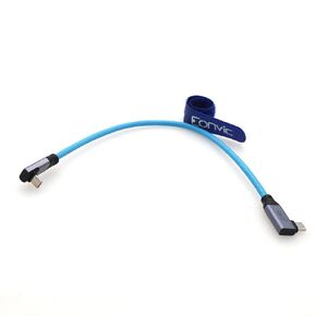 Eonvic USB C to USB C 3.1 Braided Coiled Cable GEN 2 10 Gb/s 100W Charging Cable for iPhone 15 Pro Max Plus Samsung Galaxy Tablets Laptops (Blue, USBC-USBC)