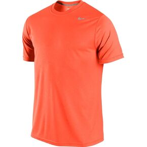 Nike Mens Legend Poly Short Sleeve Top - Large - Hyper Crimson/Carbon Heather
