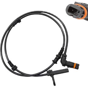 1 PC Car ABS Sensor, Flexible Portable Front Left and Right ABS Wheel Speed Sensor, Replacement OEM #2049057702 2049052905 2049057900 Accessories, Compatible with Mercedes-Benz (Black)