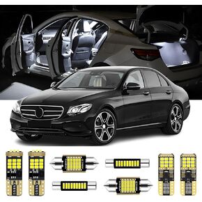 26 Pieces LED Interior Lights Kit Replacement for Mercedes Benz E-Class W211 S211 Sedan Wagon 2002 2003 2004 2005 2006 2007 2008 2009 White Interior LED Bulbs + License Plate Lights, Install Tool