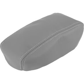 X AUTOHAUX Car Center Console Lid Armrest Seat Box Cover Protector Replacement Microfiber Leather for Toyota 4Runner 1996-2002 Armrest Lid Not Included Gray