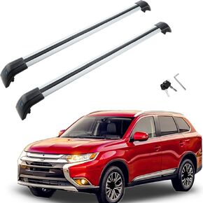 MotorFansClub Roof Rack Fit for Mitsubishi Outlander 2013 2014 2015 2016 2017 2018 Only Cross Bars Cargo Luggage Rack (Doesn't Fit for Sport Version!!!)