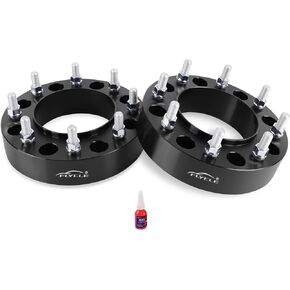 FLYCLE 8x210 Hubcentric Wheel spacers 2 inch for 2011-2025 Silverado 3500 HD DRW, 2011-204 GMC Sierra 3500 HD DRW, 8x210mm Wheel spacers 154.2mm Hub Bore with M14x1.5 for Front Wheels