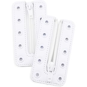 Leather Lace-in Shoes Zipper Inserts for Converse, Suitable for kids and adults, Tieless Shoe Laces