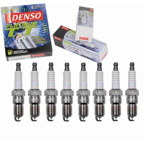 8 pc DENSO Platinum TT Spark Plugs compatible with Cadillac Escalade 5.7L 6.0L 6.2L V8 1999-2014