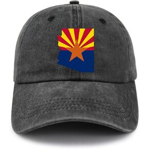 American 50 States Flag Baseball Cap, Adjustable Printed Cotton Dad Hat for Men Women