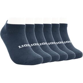 Unisex Women's 6 Pack No Show Low Cut Work Socks with Arch Support