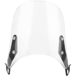 fairing,Windsn Wind Deflector Motorcycle Suits 5 7 Round Headlights Windshield for (White) (White)