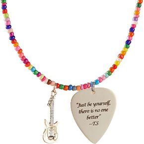 Tay Necklace Inspired Fans Gift Singer Merch Outfits Stuff Handmade Jewelry Quotes Guitar Pick Accessories Friendship Gift For Music Lover Birthday Gifts for Women Daughter Granddaughter Bestie in Saudi Arabia