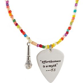 Tay Necklace Inspired Fans Gift Singer Merch Outfits Stuff Handmade Jewelry Quotes Guitar Pick Accessories Friendship Gift For Music Lover Birthday Gifts for Women Daughter Granddaughter Bestie