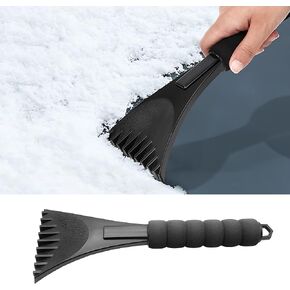 Ice Scrapers for Car Windshield, Scratch Free Winter Snow Removal Tool with Foam Handle, Scrape Frost and Ice, Universal for Truck, SUV, Vehicles (Red)