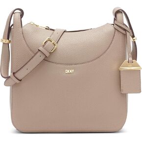 DKNY Barbara Messenger Bag, Black/Gold