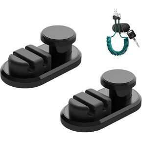 Car Dashboard Hook Holder for Key, Charging Cable, Data Cable,Earphone Cable,Bag and Mask, Phone Cord Organizer Stick on Dashboard,Hanging Hooks, Holder, Organizer, Winder for Car,Door and Wall(2PCS)