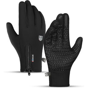 Winter Thermal Gloves for Men and Women, Waterproof Windproof and Non-Slip Gloves, Warm Touch Screen Gloves for Outdoor Running, Cycling, Driving