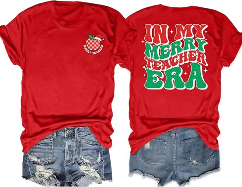 VVNTY Teacher Shirts Women: in My Teacher Era Shirt Preschool Teacher Life T Shirt Teachers Gift Tops in Saudi Arabia